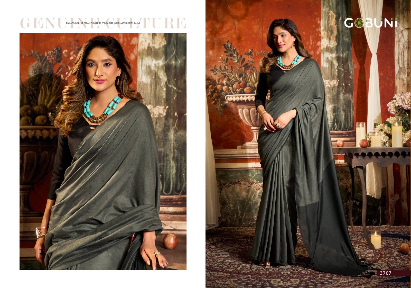 SWATI BY GOBUNI 3701 TO 3708 Series Indian Traditional Wear Collection Beautiful Stylish Fancy Colorful Occasional Wear Cotton Sarees At Wholesale Price